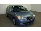 2007 Seattle Light Blue Hyundai Elantra GLS Sedan #12044773