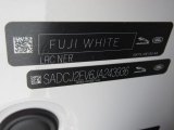2018 F-PACE Color Code for Fuji White - Color Code: NER