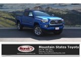 2017 Blazing Blue Pearl Toyota Tacoma Limited Double Cab 4x4 #120852089