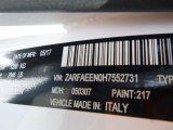 2017 Alfa Romeo Giulia Ti AWD 217