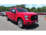 2017 Race Red Ford F150 XL SuperCab 4x4 #120984286
