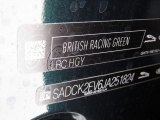 2018 F-PACE Color Code for British Racing Green Metallic - Color Code: HGY