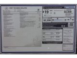 2017 Mercedes-Benz GLS 450 4Matic Window Sticker