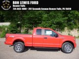 2017 Race Red Ford F150 XL SuperCab 4x4 #121010556
