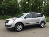 2017 Silver Ice Metallic Chevrolet Traverse LS AWD #121010458