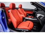 2017 BMW 2 Series M240i Convertible Coral Red Interior