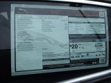 2017 Jaguar XJ XJL Portfolio AWD Window Sticker
