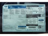 2017 Ford Focus SE Sedan Window Sticker