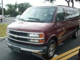 2002 Dark Carmine Red Metallic Chevrolet Express 2500 Cargo Van #1200568