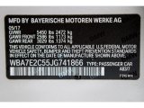 2018 7 Series Color Code for Glacier Silver Metallic - Color Code: A83