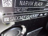 2018 F-PACE Color Code for Narvik Black - Color Code: PEC