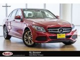 2017 designo Cardinal Red Metallic Mercedes-Benz C 300 Sedan #121249308