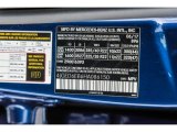 2017 GLE Color Code for Brilliant Blue Metallic - Color Code: 896