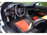 2016 Porsche 911 GT3 RS Black/Lava Orange Interior
