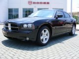 2008 Brilliant Black Crystal Pearl Dodge Charger R/T #12130481
