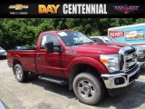 Ruby Red Metallic Ford F250 Super Duty in 2013