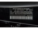 2017 CLA Color Code for Cosmos Black Metallic - Color Code: 191