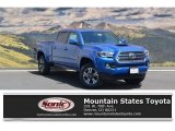 2017 Blazing Blue Pearl Toyota Tacoma TRD Sport Double Cab 4x4 #121734663