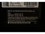 2017 4 Series Color Code for Carbon Black Metallic - Color Code: 416
