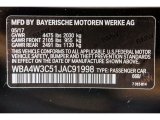 2018 4 Series Color Code for Jet Black - Color Code: 668