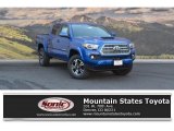 2017 Blazing Blue Pearl Toyota Tacoma TRD Sport Double Cab 4x4 #121759173