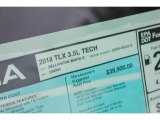 2018 Acura TLX V6 Technology Sedan Window Sticker
