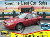 2002 Bright Red Ford Escort SE Sedan #121793028