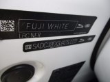 2018 F-PACE Color Code for Fuji White - Color Code: NER