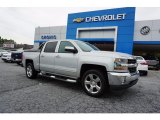 2017 Silver Ice Metallic Chevrolet Silverado 1500 LT Crew Cab #121824500