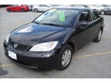 2005 Nighthawk Black Pearl Honda Civic Value Package Coupe #12137038