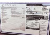 2017 Mercedes-Benz GLS 450 4Matic Window Sticker