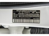 2018 GLA Color Code for Cirrus White - Color Code: 650