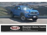 2017 Blazing Blue Pearl Toyota Tacoma TRD Off Road Double Cab 4x4 #121975263