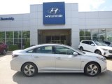 2017 Starlight Silver Hyundai Sonata Limited Hybrid #121993500