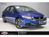 2014 Dyno Blue Pearl Honda Civic EX Sedan #121993562