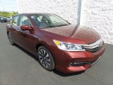 2017 Crimson Pearl Honda Accord Hybrid EX-L Sedan #122103500