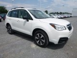 Crystal White Pearl Subaru Forester in 2018