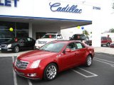 2009 Crystal Red Cadillac CTS Sedan #12220850