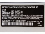 2018 4 Series Color Code for Glacier Silver Metallic - Color Code: A83