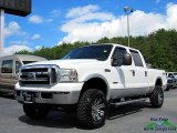 2005 Oxford White Ford F250 Super Duty Lariat Crew Cab 4x4 #122322469