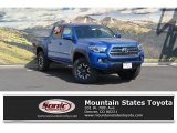 2017 Blazing Blue Pearl Toyota Tacoma TRD Off Road Double Cab 4x4 #122346129