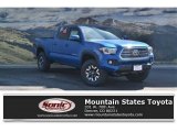 2017 Blazing Blue Pearl Toyota Tacoma TRD Off Road Double Cab 4x4 #122346127