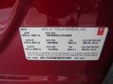 2016 Model X Color Code for Red Multi-Coat - Color Code: PPMR