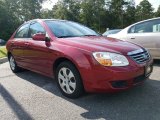 Spicy Red Kia Spectra in 2008