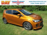 2017 Orange Burst Metallic Chevrolet Sonic LT Hatchback #122369502