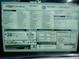 2017 Chevrolet Sonic LT Sedan Window Sticker