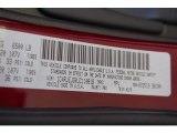 2018 Grand Cherokee Color Code for Velvet Red Pearl - Color Code: PRV