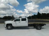 2017 Summit White Chevrolet Silverado 3500HD Work Truck Crew Cab 4x4 Chassis #122426650