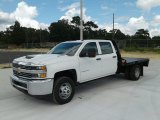 2017 Chevrolet Silverado 3500HD Work Truck Crew Cab 4x4 Chassis Front 3/4 View