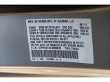 2018 Ridgeline Color Code for Lunar Silver Metallic - Color Code: NH830M